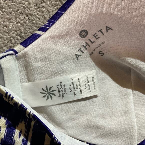 Athleta Blue Bikini Top M Womens Strappy Swim - Picture 5 of 5